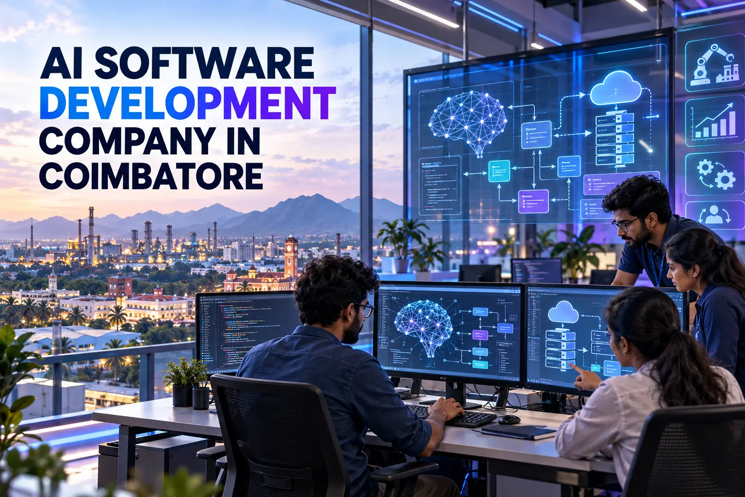 AI Software Development Company in Coimbatore – Lights Onn iTech